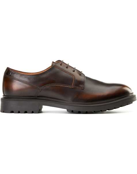 Base London Locke lace up shoe in brown - view 1