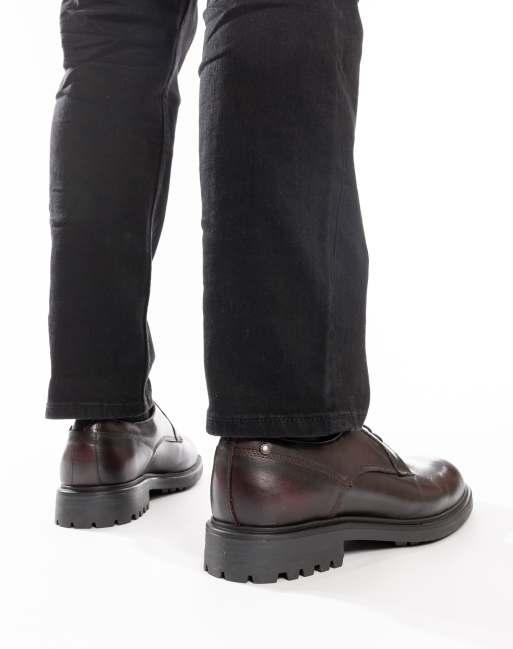 Base London Locke lace up shoe in wine  leather, 3 of 4