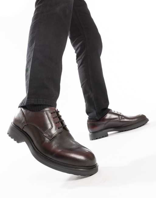 Base London Locke lace up shoe in wine