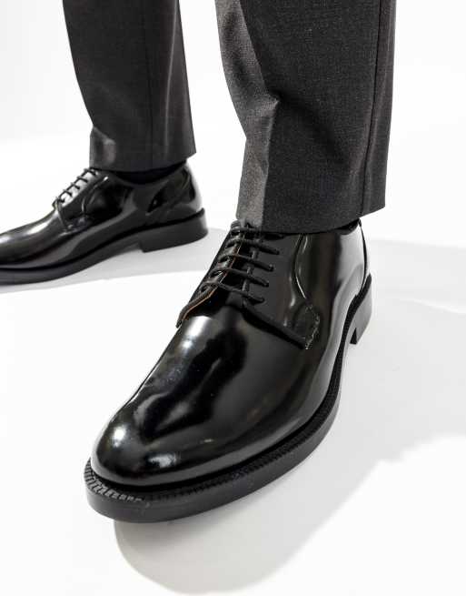 Base London Luca lace up shoe in black, 3 of 4