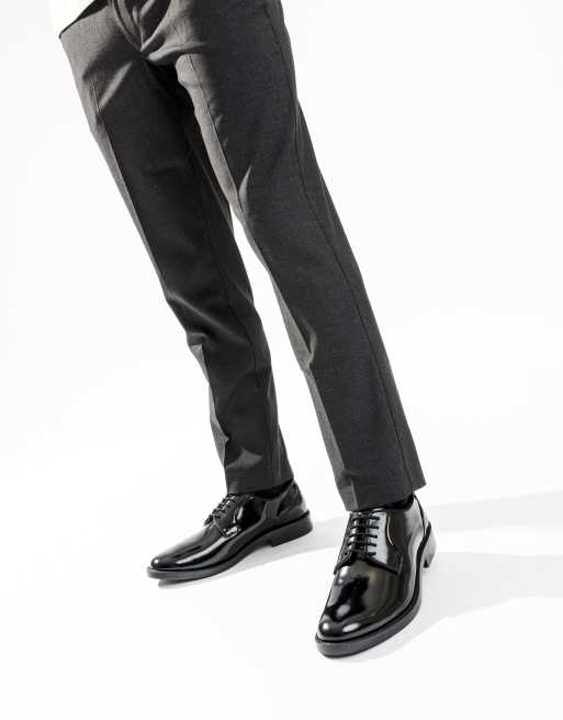 Base London Luca lace up shoe in black, 4 of 4