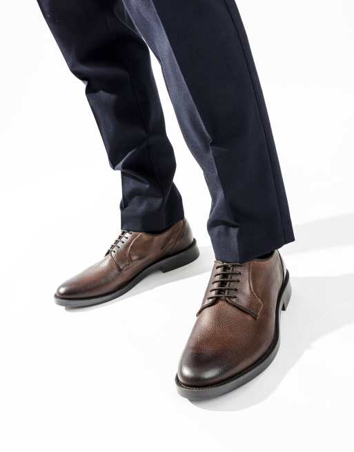 Base London Luca lace up shoe in brown, 4 of 4