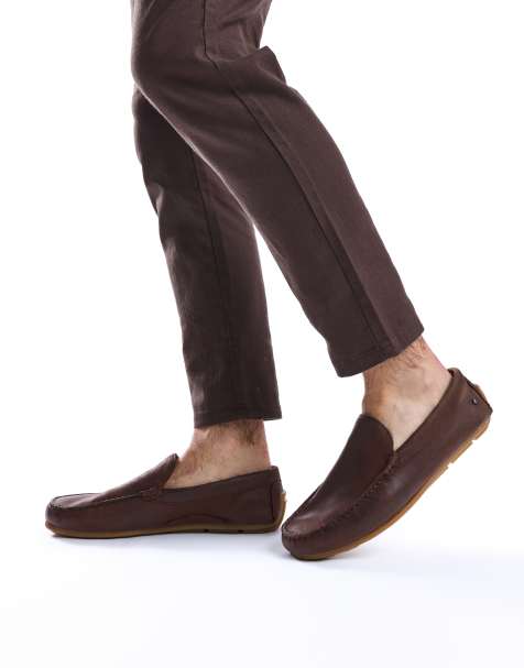 Base London Moss driver mocc in brown - view 1