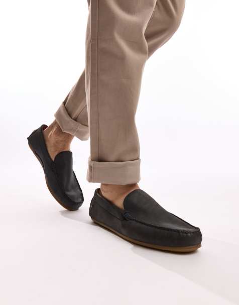 Base London Moss driver mocc in navy - view 1