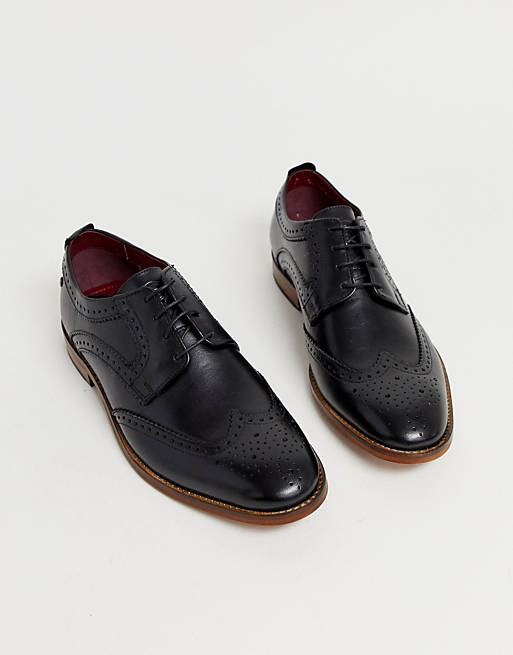 BASE LONDON // Motif // Mens Black Brogues Shoes // NEW!!! 