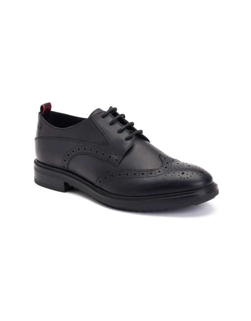 Base London Nashville brogue shoes in black