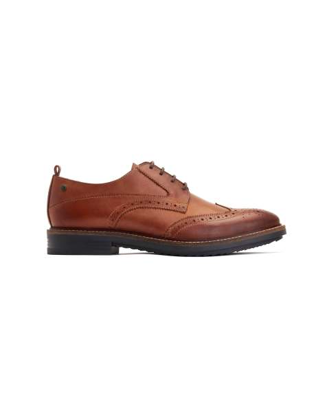 Base London Nashville brogue shoes in tan - view 1