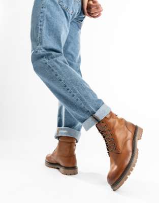  Nickel 7 eyelet boot in tan leather