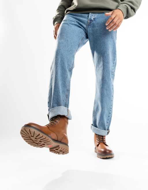 Base London Nickel 7 eyelet boot in tan leather, 4 of 4