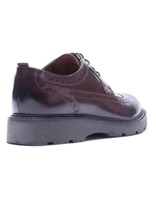 Base London Phase brogue shoe in brown, 2 of 4