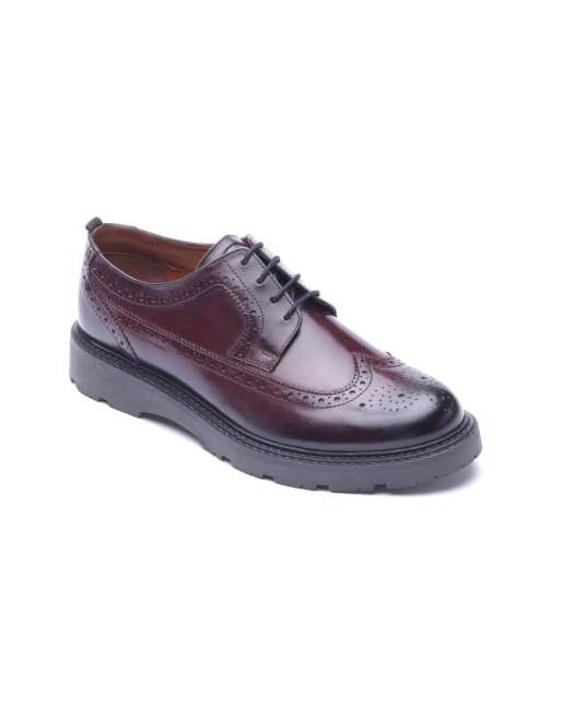 Base London Phase brogue shoe in brown, 4 of 4