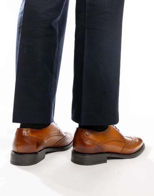 Base London Pocket brogue shoe in tan leather, 2 of 4