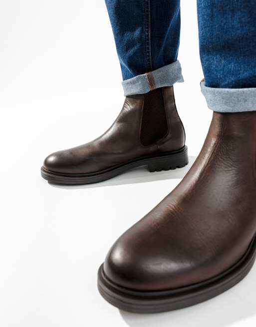 Base London Roebuck chelsea boot in brown, 3 of 4