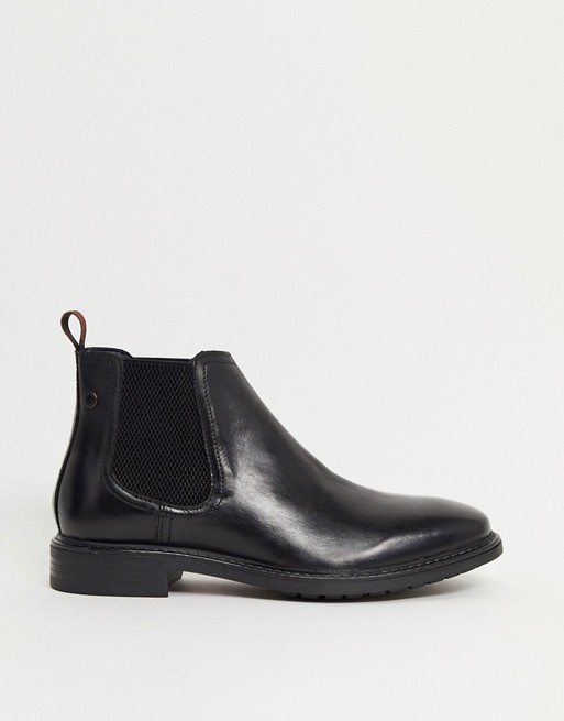 Base London seymour chelsea boots in black leather