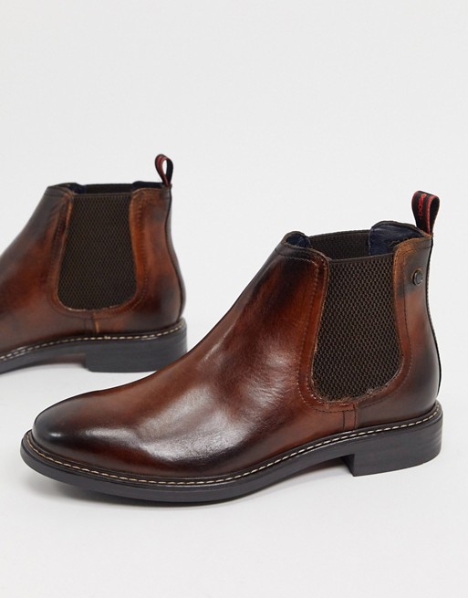Base London seymour chelsea boots in brown leather