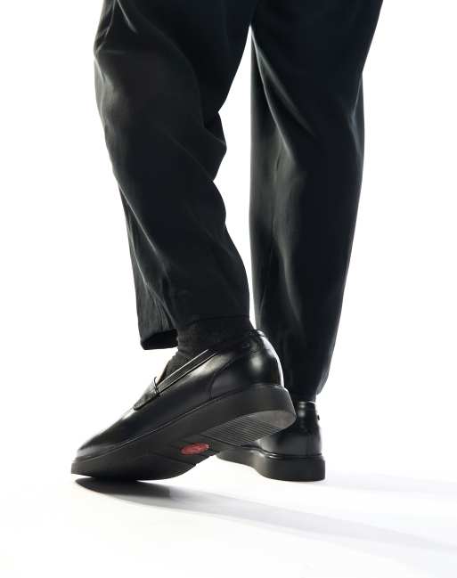 Base London Sid penny loafer in black
