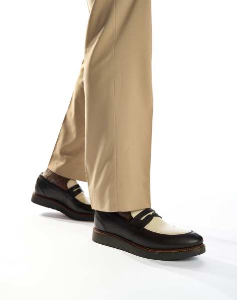 Base London Sid penny loafer in brown - view 1