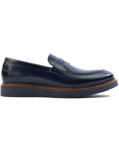 Base London Sid penny loafer in navy - view 1
