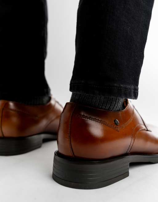 Base London Sleeve lace up shoe in tan leather, 3 of 4