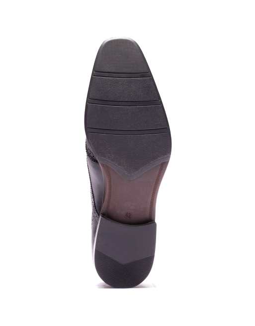 Base London Sloane brogue shoe in black, 3 of 4