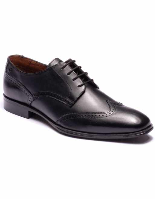 Base London Sloane brogue shoe in black, 4 of 4