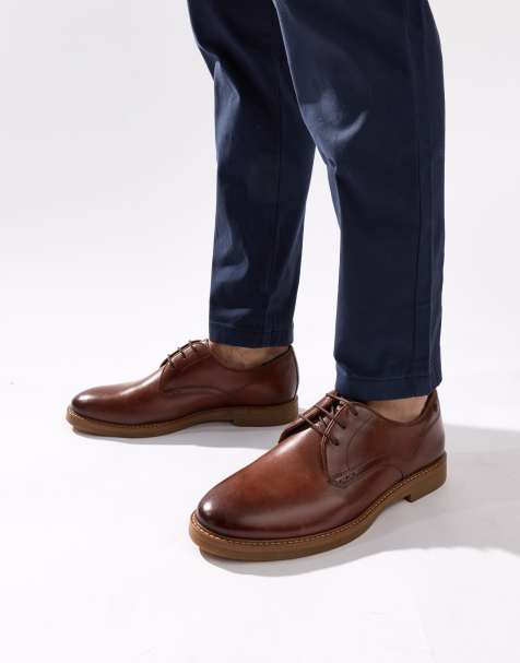 Base London Strand lace up shoe in tan - view 1