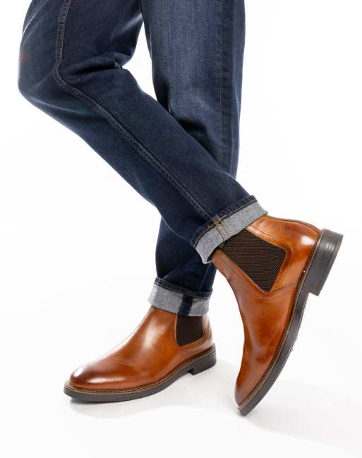 Base London Sussex chelsea boot in tan