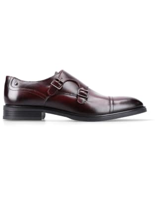  Taper monk shoe in wine