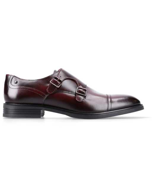 Base London Taper monk shoe in wine
