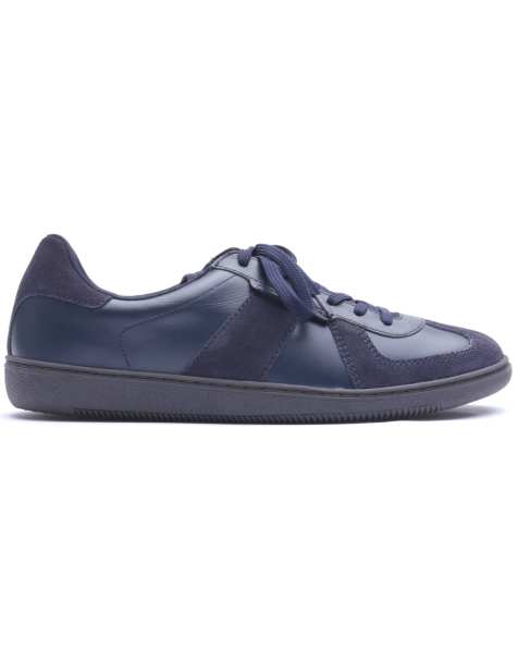 Base London Tommo lace up trainer in navy - view 1