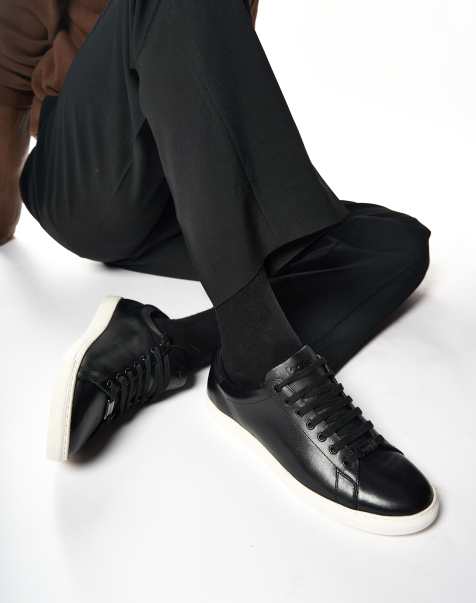 Base London Tucker sneaker in black - view 1