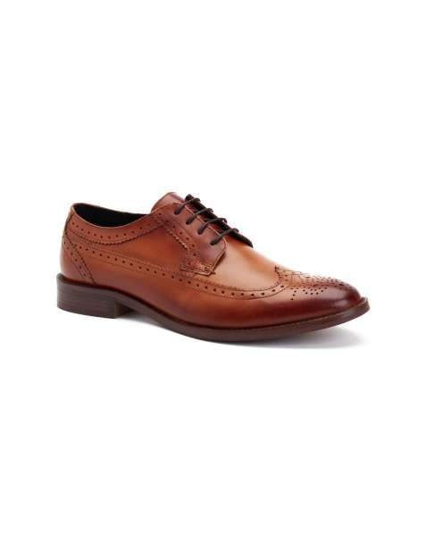 Base London Twain brogue in tan - view 1