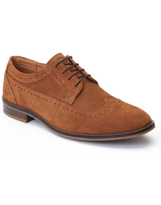 Base London Twain brogue shoe in camel leather, 3 of 4