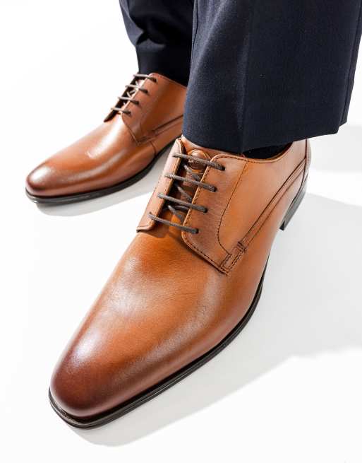 Base London Vance lace up shoe in tan, 3 of 4