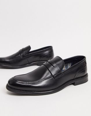 Base London – Varone – Elegante Loafer aus Leder in Schwarz