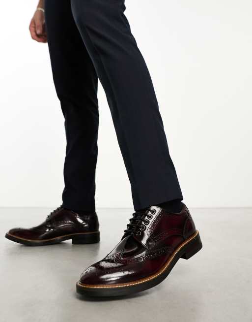 Wine brogues hot sale