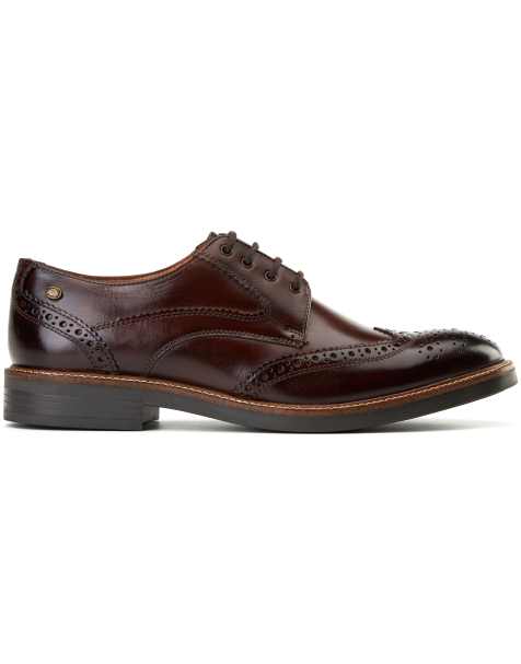 Base London York brogue shoe in brown - view 1