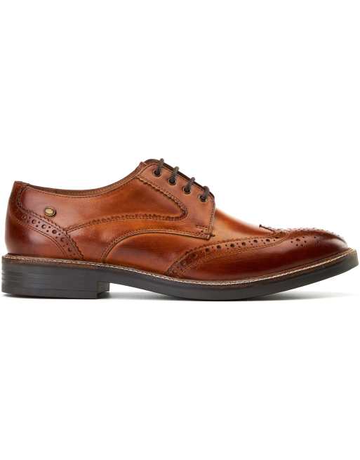 Base London York brogue shoe in tan