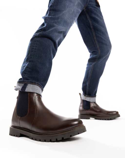Base London Zinc chelsea boot in brown leather, 4 of 4