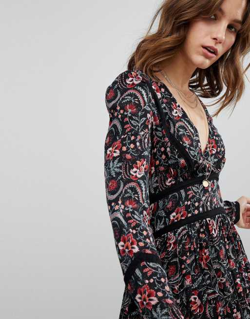 BA SH Floral Bloom Smock Maxi Dress ASOS