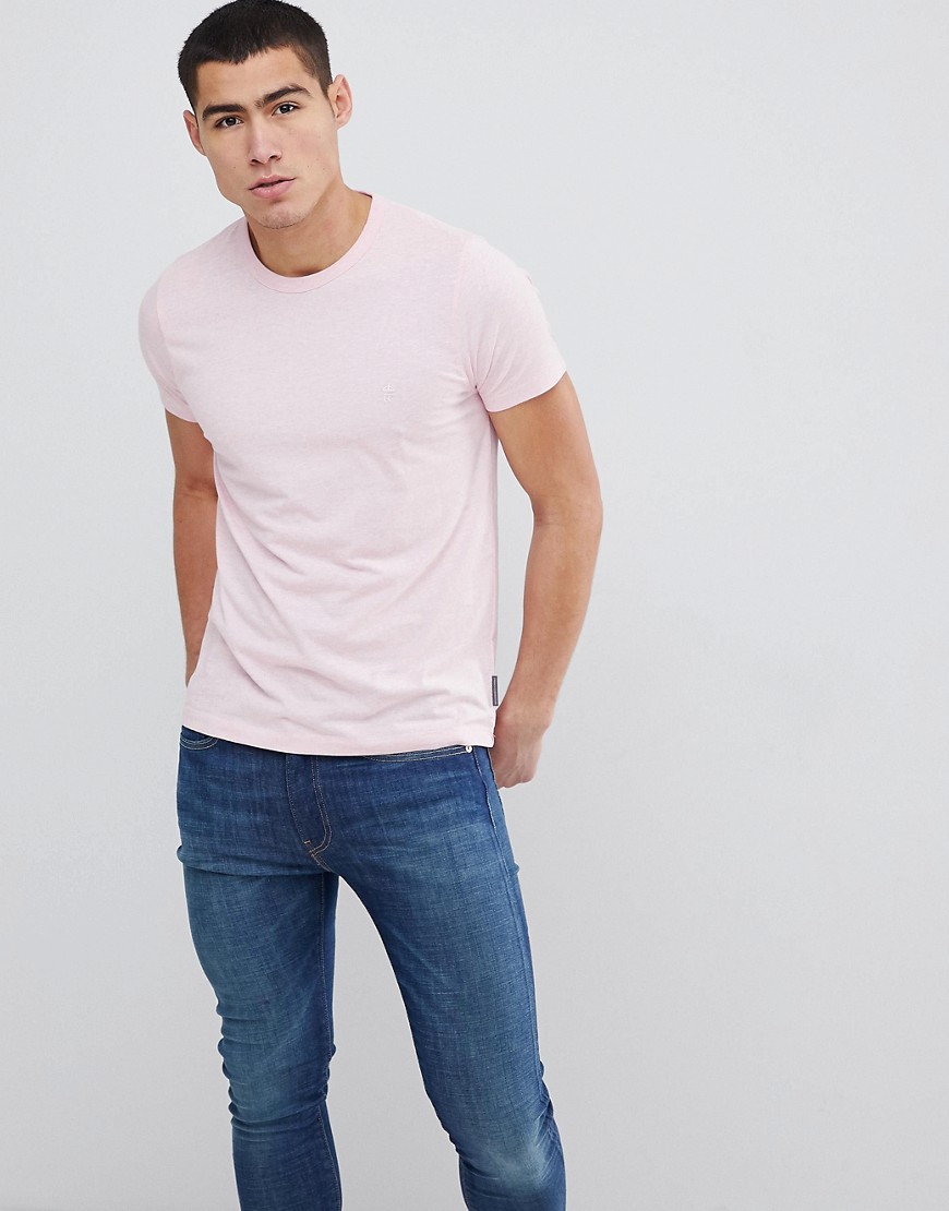 Basic crew t-shirt med rund hals fra French Connection-Pink