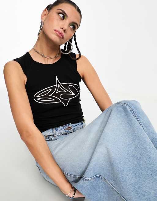 Basic Pleasure Mode avalon tank in black liquorice