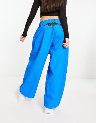 Cobalt Wide Leg Cargo Pants, Pants