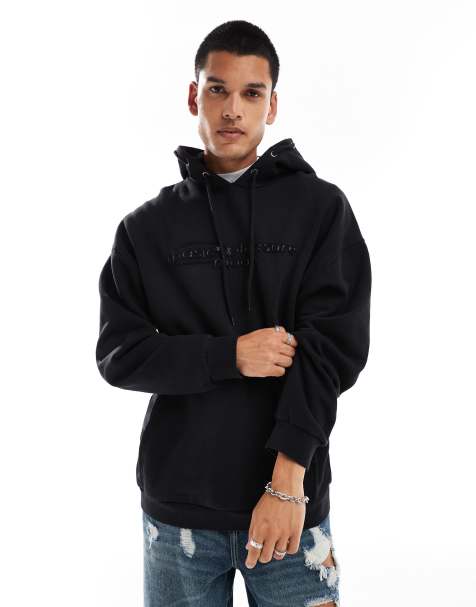 Basic Pleasure Mode Kai distressed oversized hoodie in black - view 1