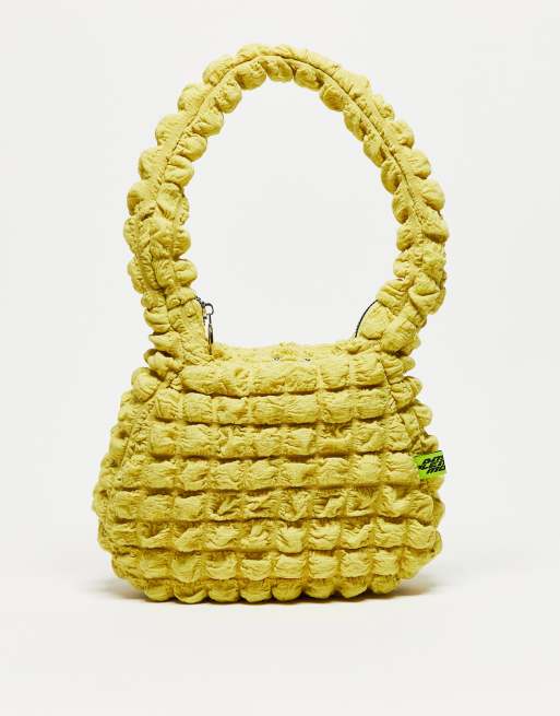 Basic Pleasure Mode lemon sour shoulder bag in lime green | ASOS