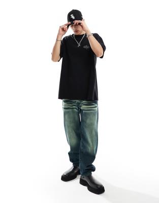 Basic Pleasure Mode Basic Pleasure Mode motif oversized t-shirt in black