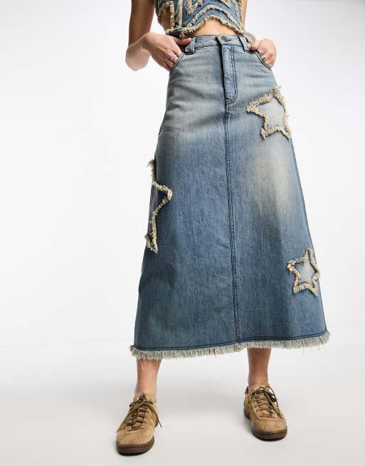 Lf star shop jean skirt