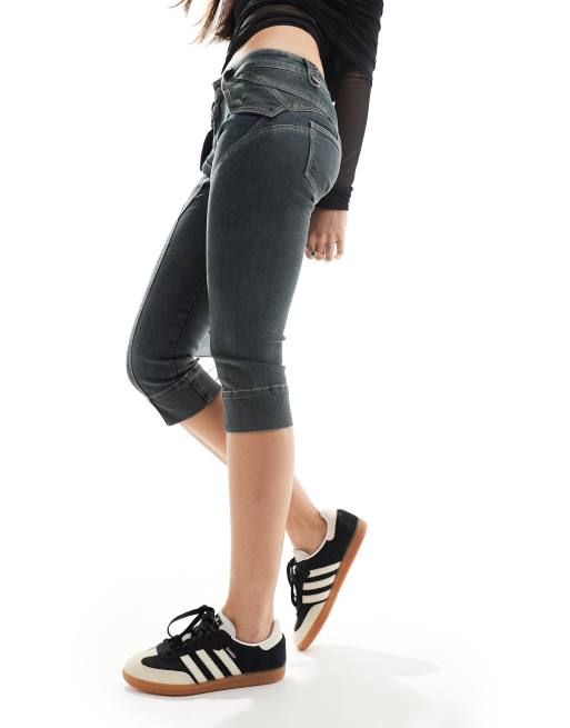 Dark blue hot sale capri pants