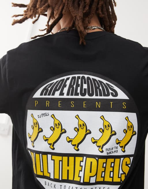 Batch1 unisex ripe records graphic t-shirt in black | ASOS