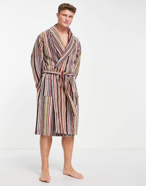 Batín a rayas de colores de tejido de rizo de Paul Smith